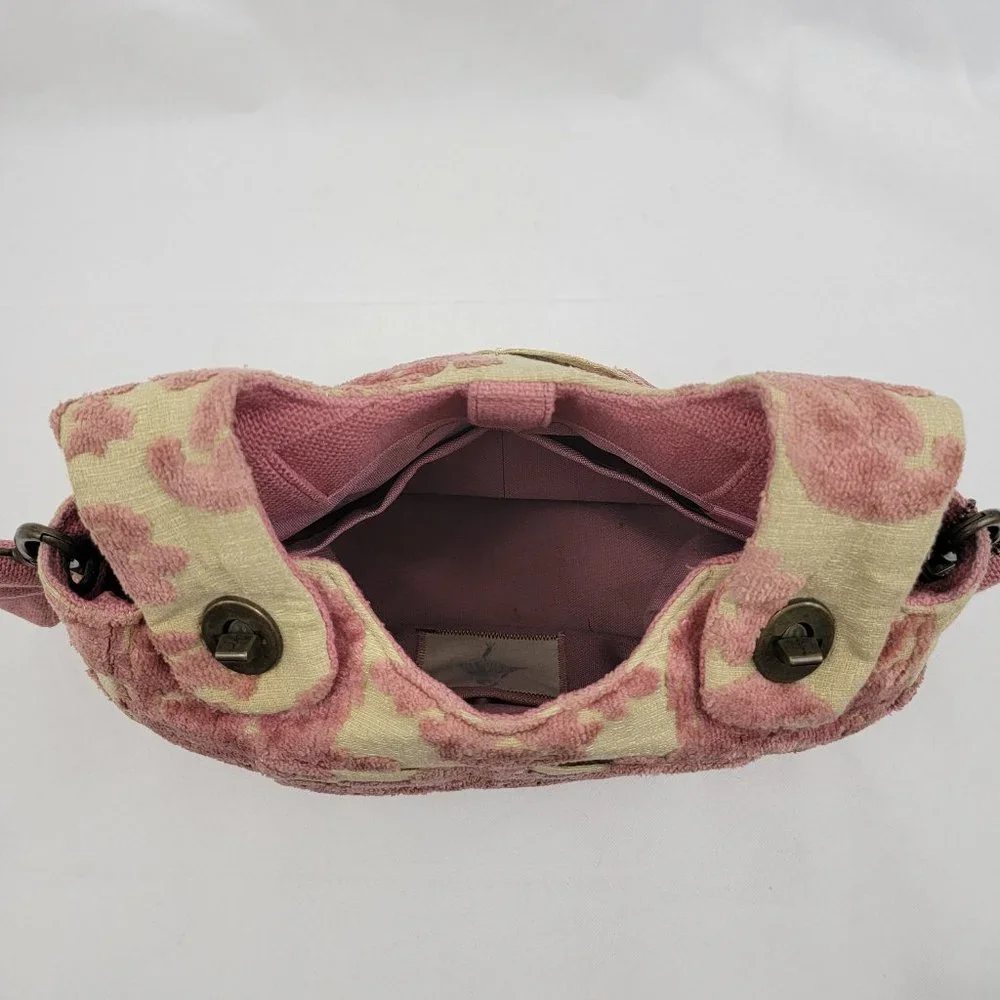 Petunia Pickle Bottom Cake Society Satchel Strawberry PINK Cut Velvet Tapestry
